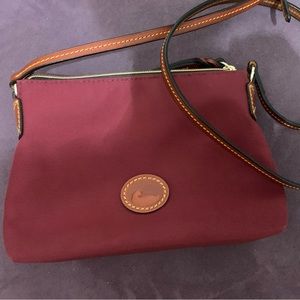 Dooney & Bourke Nylon Crossbody Pouchette Cranberry